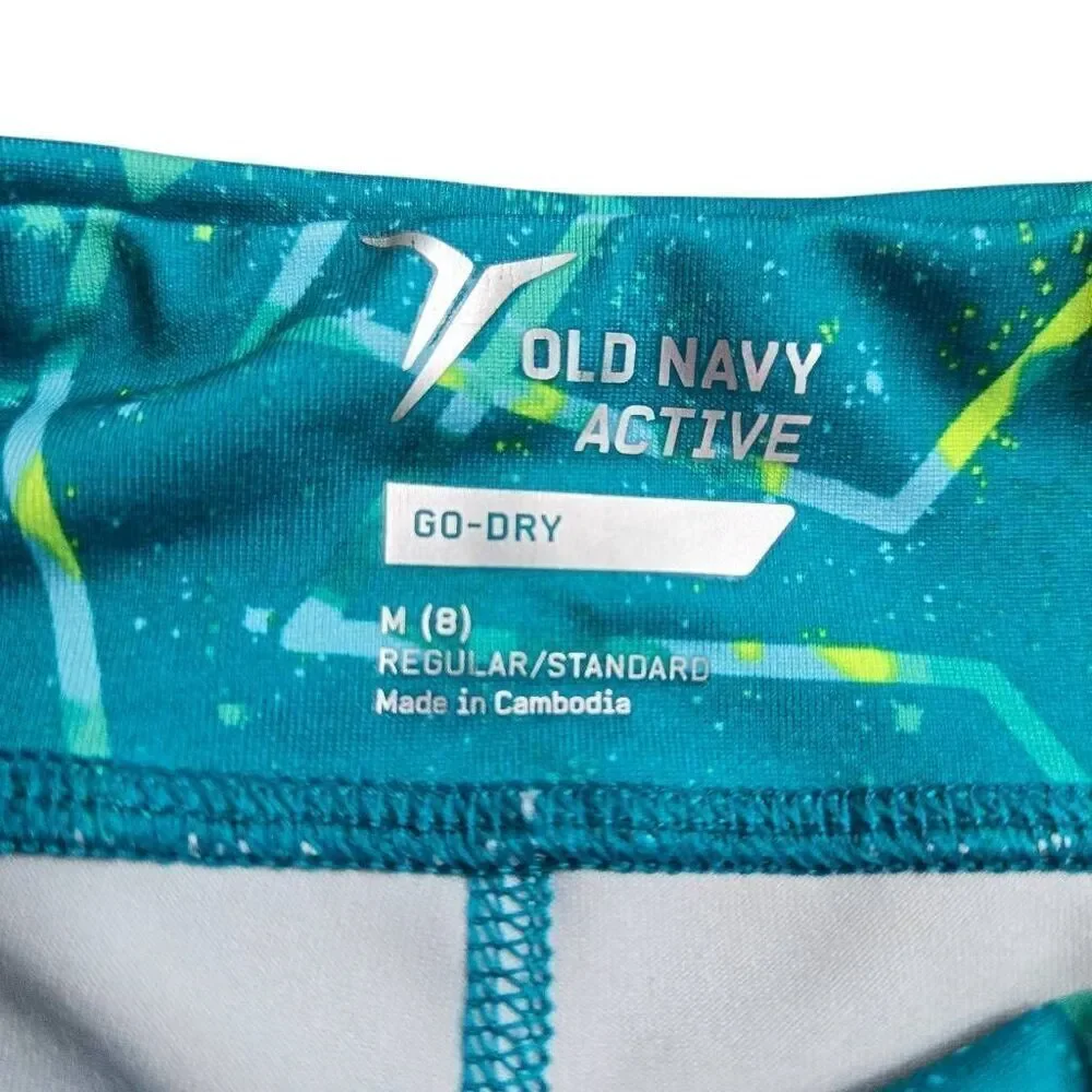 Old Navy green athletic go-dry leggings M8